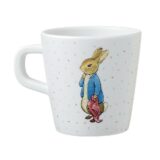 Peter Rabbit of Pieter Konijn bekertje. servies voor baby-peuter Beatrix Potter servies van kunststof. Schattig bekertje voor de allerkleinste van Peter Rabbit of Pieter Konijn. lief eerste bekertje voor kids